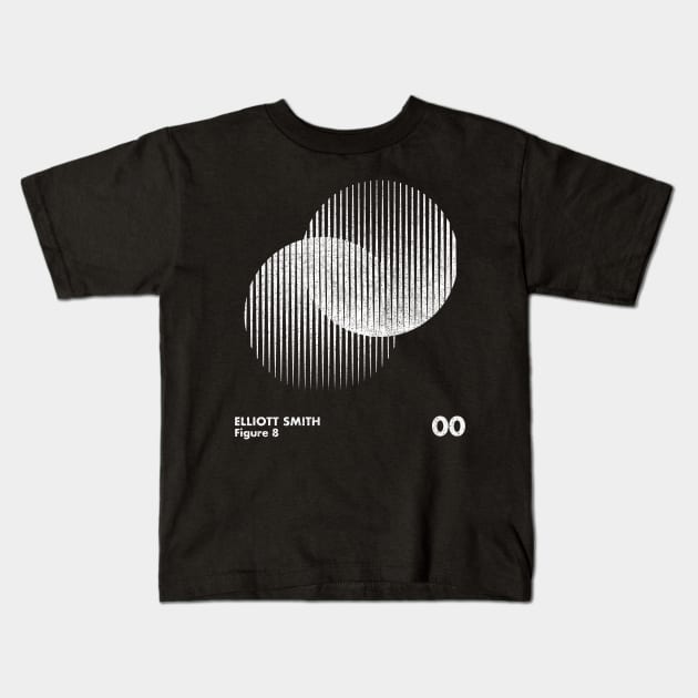 Elliott Smith / Figure 8 / Minimalist Design Artwork Kids T-Shirt by saudade